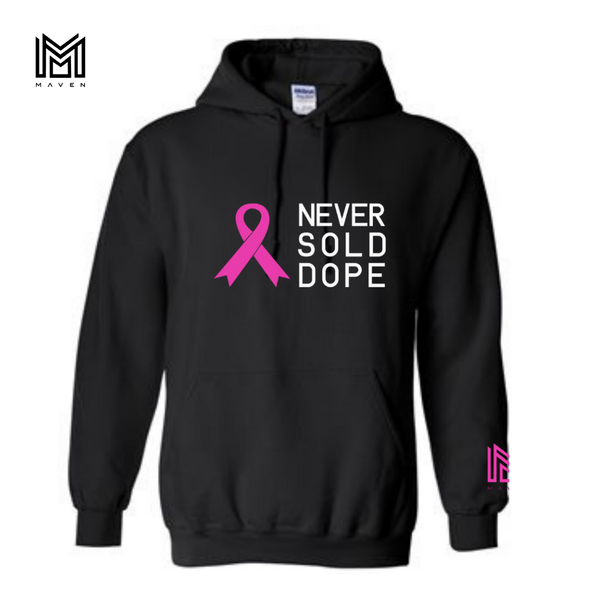 Never Sold Dope Supports The Fight Black Pullover Hoodie
