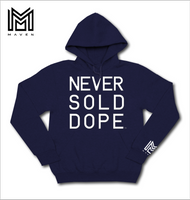 Never Sold Dope Navy Blue Pullover Hoodie