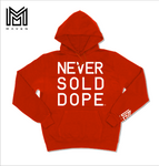 Never Sold Dope Red Pullover Hoodie