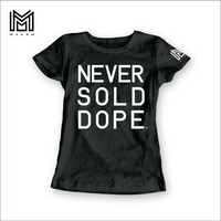 Never Sold Dope Women's Black T-Shirt