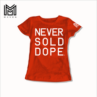 Never Sold Dope Women's Red T-Shirt