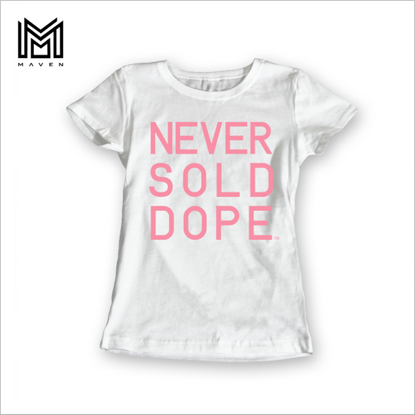 Never Sold Dope Women's White T-Shirt